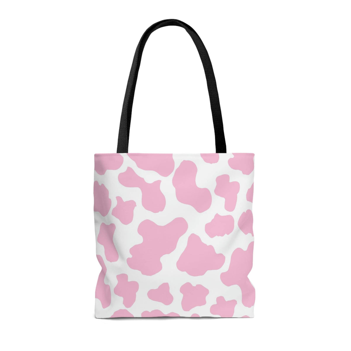 Pink Cow Print Tote Bag