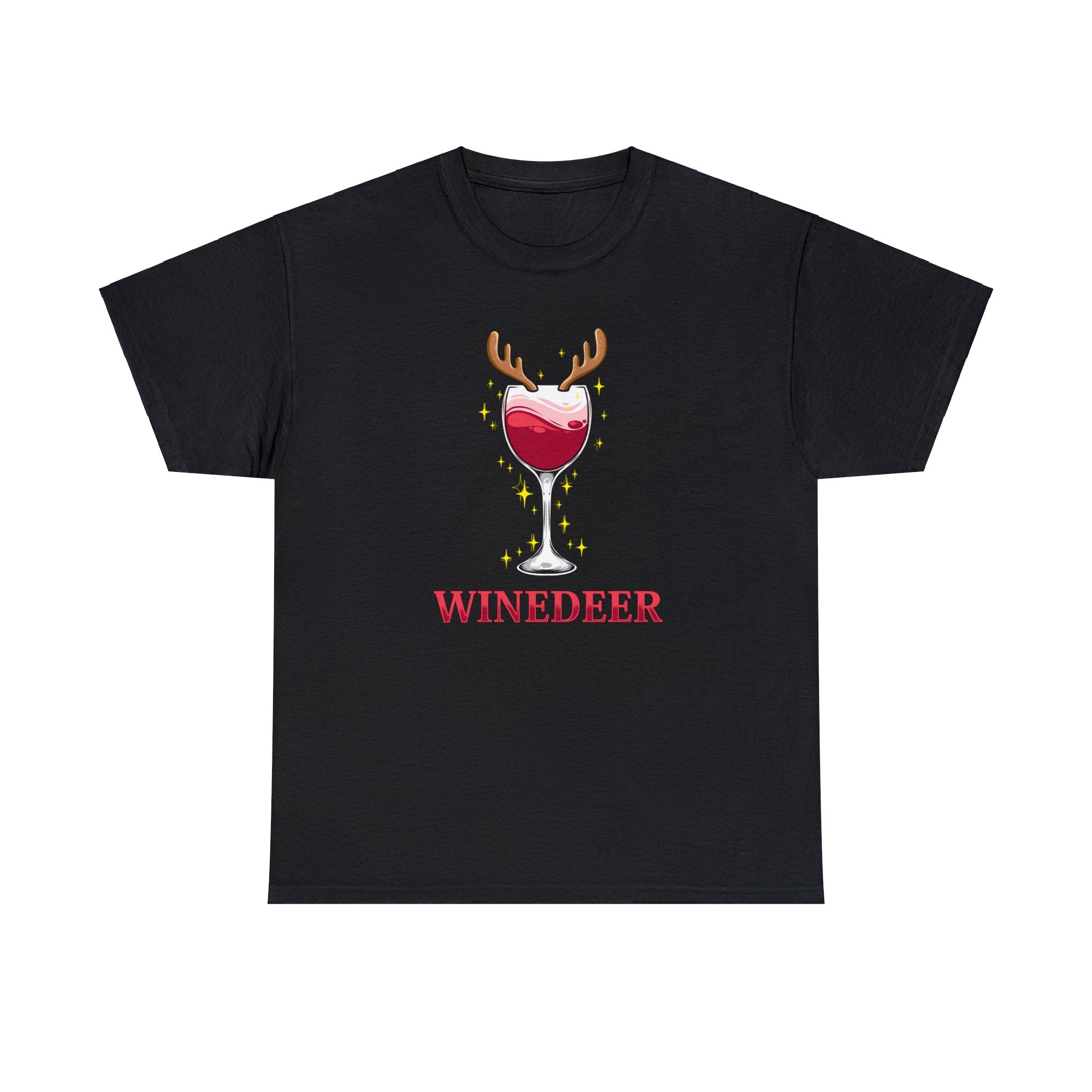 Winedeer Unisex Black Tee