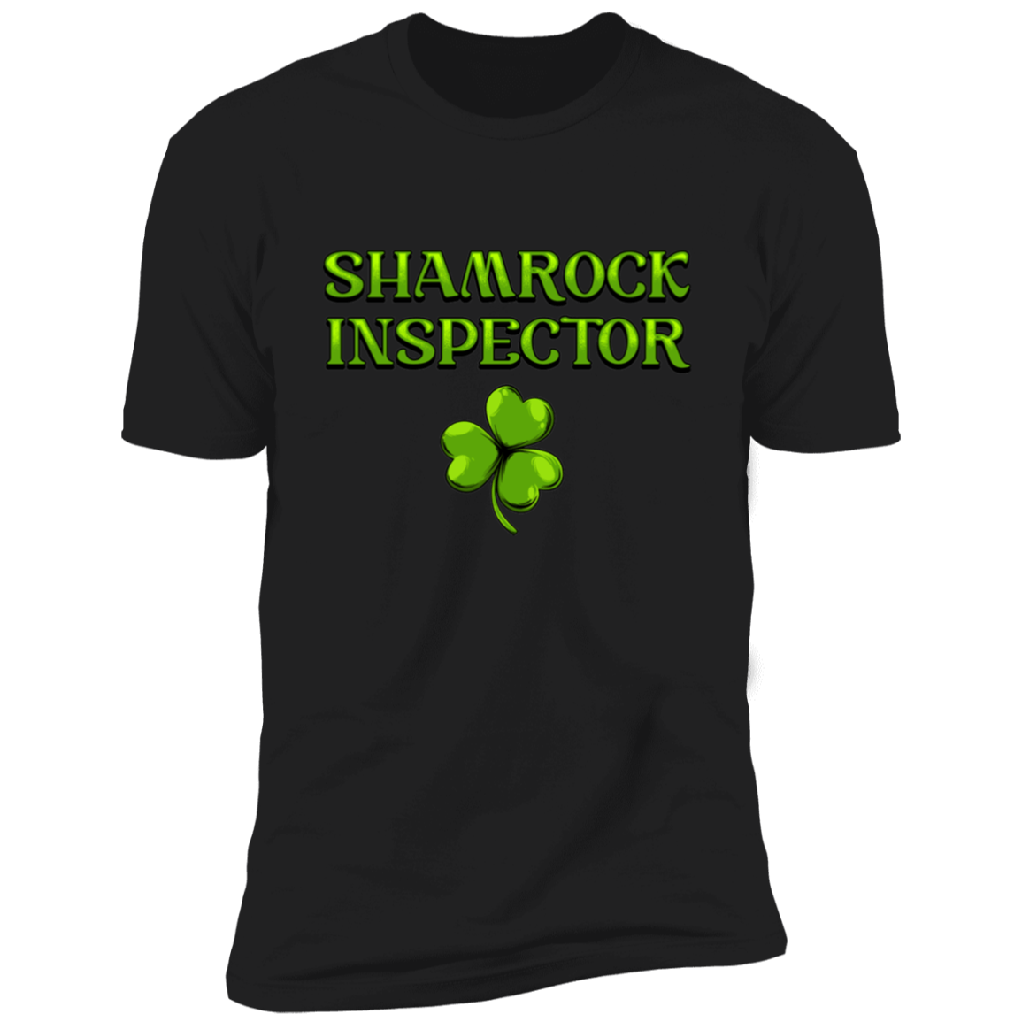 Shamrock Inspector & Shamrocks St Patrick's Day Drinking Black Shirts
