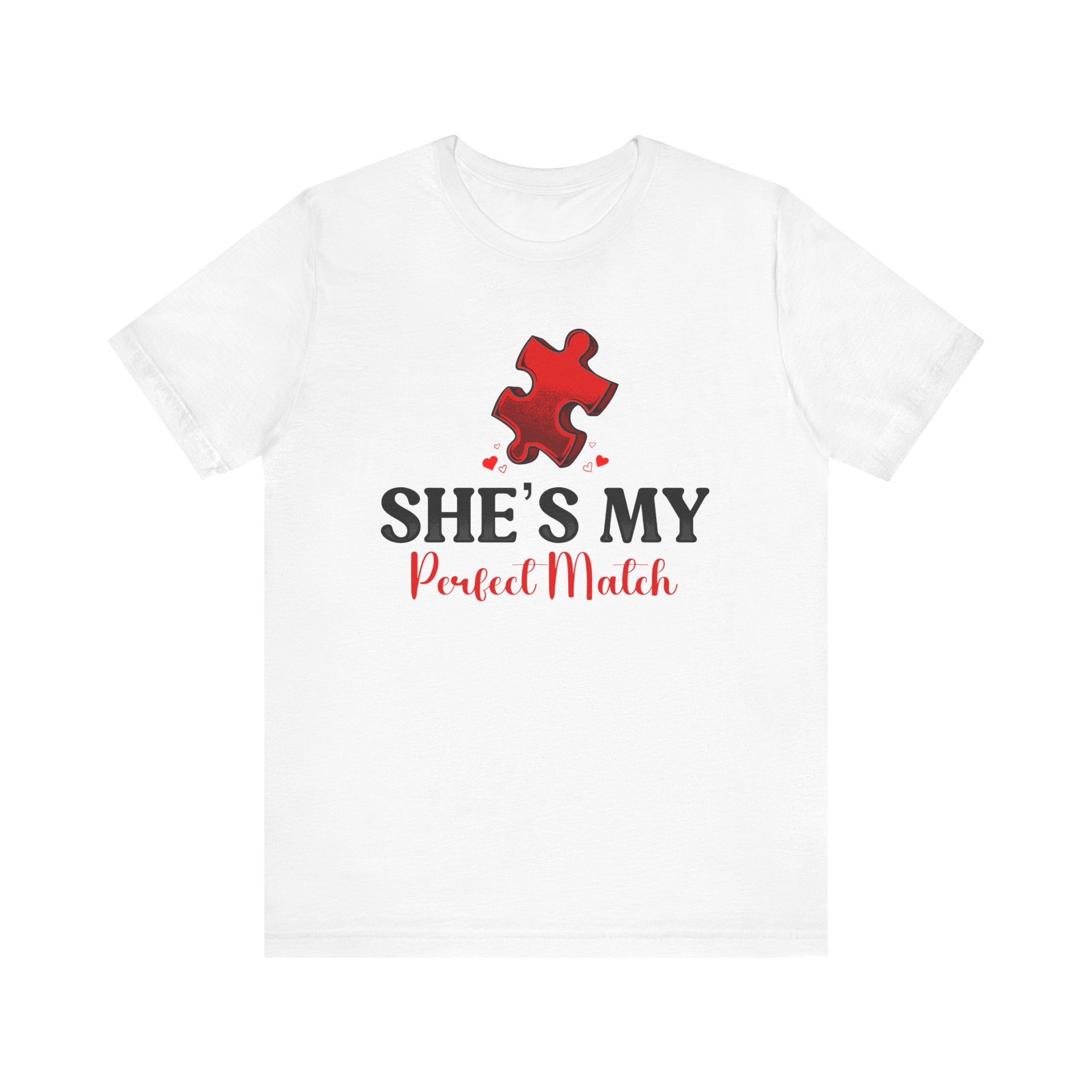 She's My Perfect Match | Deluxe White Tee