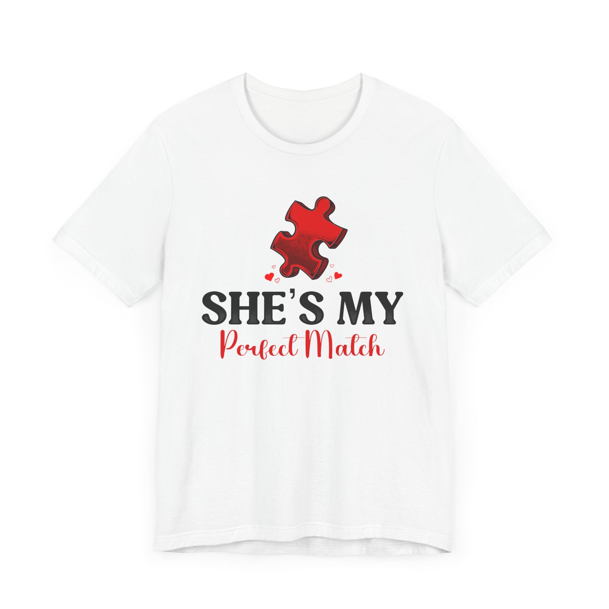 She's My Perfect Match | Deluxe White Tee