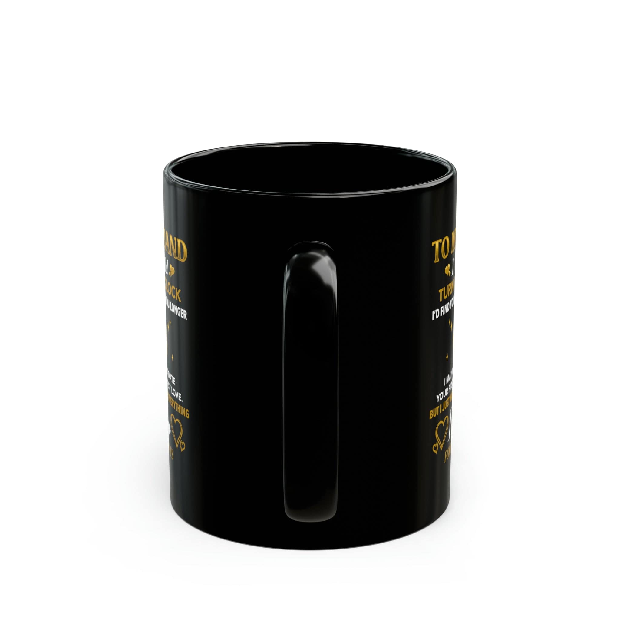 To My Husband Anniversary Black Mug 11oz