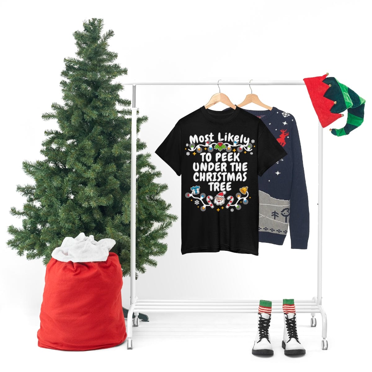 TO PEEK UNDER THE CHRISTMAS TREE
