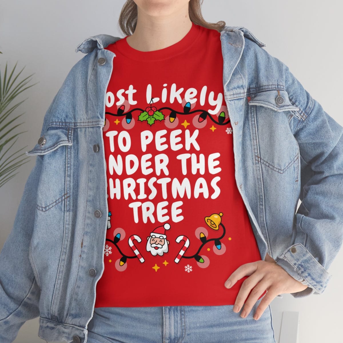 TO PEEK UNDER THE CHRISTMAS TREE