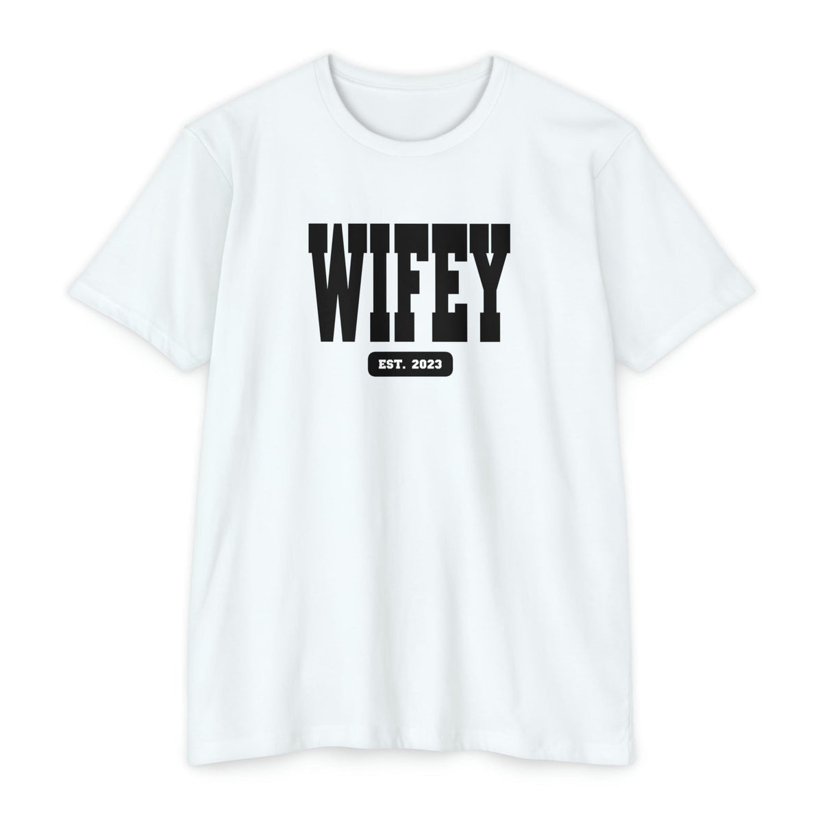 Wifey &amp; Hubby EST. 2023 Deluxe Tees